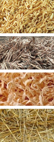 農(nóng)作物原料如麥桿、稻桿、玉米秸稈、稻殼、花生殼和其它農(nóng)作物